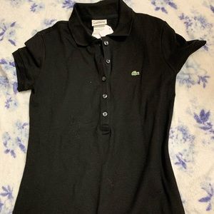 black polo shirt